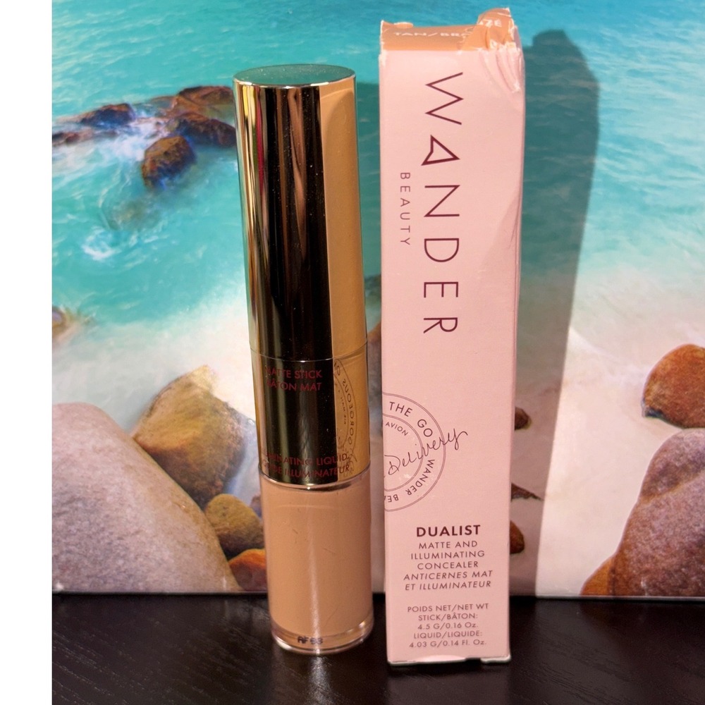 Wander Beauty Dualist Matte and Illuminating Concealer Tan/Bronze New in Box